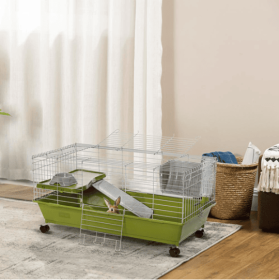 Small Animal Cage, Rolling Bunny Cage, Guinea Pig Cage