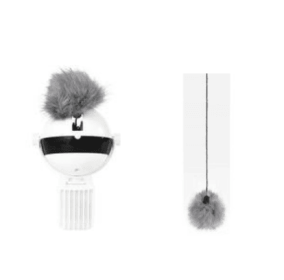 Pet Cat Toy Electronic Motion Cat Toy Interactive (Option: Accessories and White)