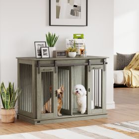 Dog Crate (Option: Gray-1345x780x160 mm)