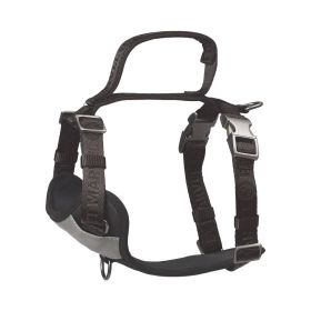 PETMARVEL Adjustable Embroidered Stylish Dog Harness (Option: Grey-Medium)