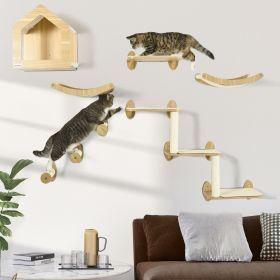 Cat Shelves for Indoor Cats (Option: Oak-575x485x225 mm)