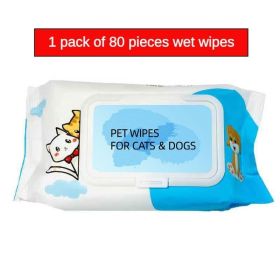 Dog Cat Pet Wet Wipes For Paws And Butt, EarsEyes  Plant-based Pet Wipes, Unscented DogWipes, Cleaning Deodorizing, Paw Wipes ForDogs Cats Pets (Option: 2PCS)