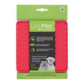 LickiMat® Mini Soother Dog (Option: Mini Soother Pink Dog)