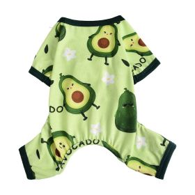 Cross-border Hot Sale Pet Clothes Four Seasons Four-legged Pet Clothing Pajamas Jumpsuit Dog Clothing Global One Piece Dropshipping (Option: Grass Green-XXL)