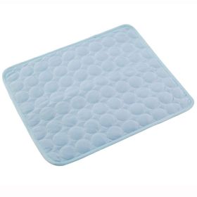 Dog Cooling Mat Summer Pets Cold Bed Extra Large For Small Big Dogs Pet Accessories Cat Durable Blanket Sofa Cat Ice Pad Blanket Pet Products (Option: Light Blue-M60*50cm)