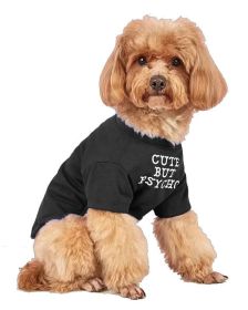 Pet Clothes Round Neck T-shirt (Option: Black-L)